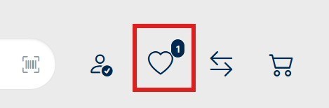 Merkliste Link in Navigation